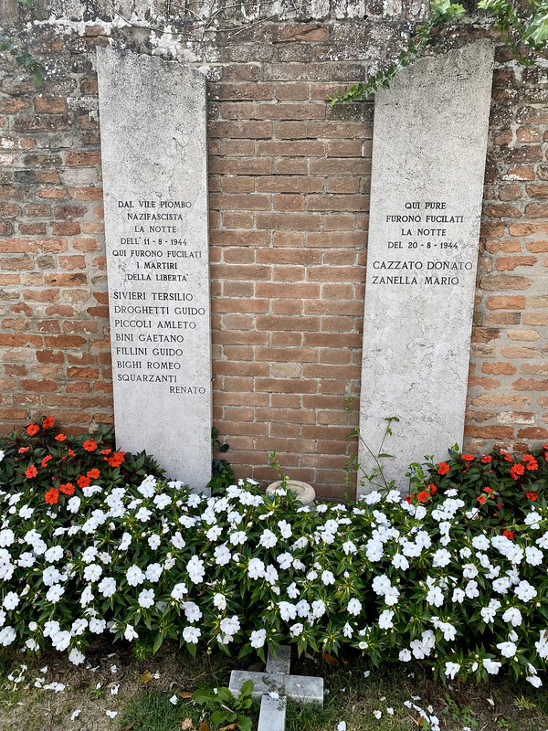 Ferrara 2021 – Monument for martyrs shot by the nazi-fascists on 11 and 20 August 1944