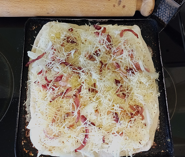 Flammkuchen 1 - Before!