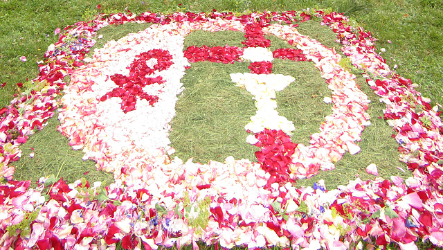 Blumenteppich bei Altar 4