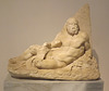 Votive Relief of Reclining Herakles from Monastiraki Square in Athens in the National Archaeological Museum of Athens, May 2014