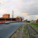 Weizmühlenstraße mit Hafenbahn (Düsseldorf-Hafen) / 30.08.2018