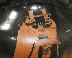 Detail of a Terracotta Neck-Amphora Attributed to the Pan Painter in the Metropolitan Museum of Art, June 2019