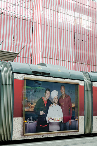 Publicité sur tramway