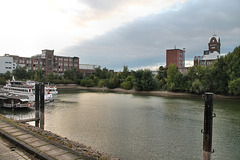 Südliches Ende des Hafenbeckens C (Düsseldorf-Hafen) / 29.09.2016