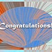 radial grads paint daubs sparkle orange cyan & blue congrats