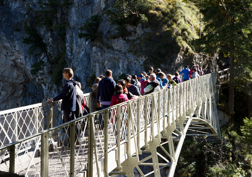 Marienbrücke über der Pöllatschlucht