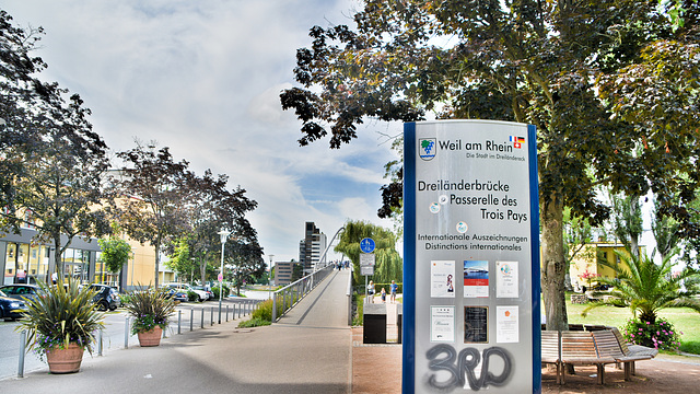 Dreiländerbrücke - Frankreich,Schweiz,Deutschland