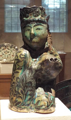 Molded Vessel:  Seated Man Holding a Water Skin in the Princeton University Art Museum, April 2017