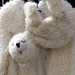 Manteau d'ourse polaire et son petit
