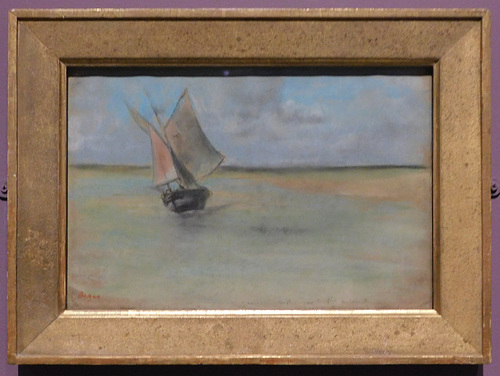 Fishing Boat at the Entrance to the Port of Dives by Degas in the Metropolitan Museum of Art, December 2023