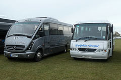 Marrett’s YX60 DYA and Dolphin Travel KEN 17 at Newmarket Races - 12 Oct 2019 (P1040786)