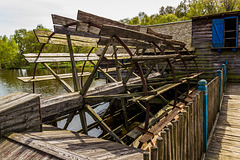 2015-04.29. - Gifhorn- Muehlenmuseum, Ungarische Schiffmuehle, Schaufelraederwerk