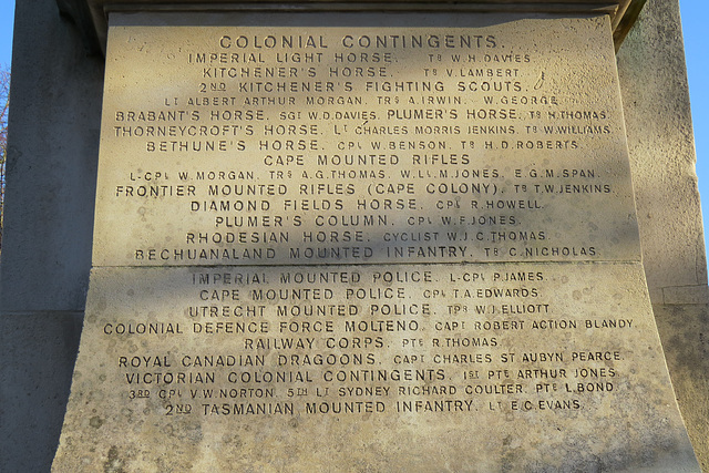 boer war memorial, cathays park, cardiff