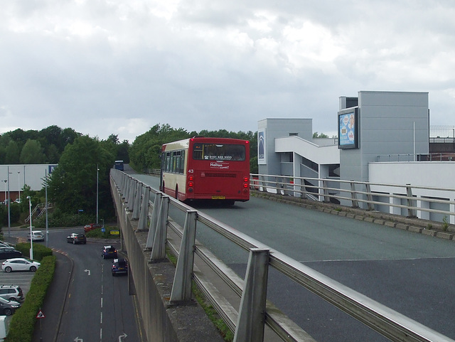 DSCF7758 Halton Borough Transport 43 (PG03 YYZ) on the Runcorn Busway - 15 Jun 2017