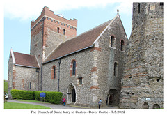 St Mary in Castro Dover Castle NW corner 7 5 2022