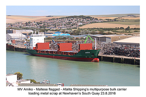 MV Amika South Quay Newhaven 23 8 2016 4net