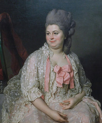 Detail of Madame de Saint-Morys by Duplessis in the Metropolitan Museum of Art, January 2022