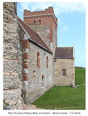 St Mary in Castro Dover Castle south side 7 5 2022