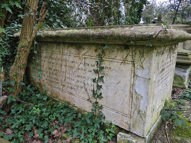 abney park cemetery, london,the family memorial of robert barnes gives c18 dates of death as well as commemorating a wwi soldier