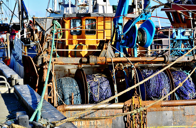 Fishing nets and winding equipment