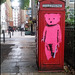 pink bear phone box