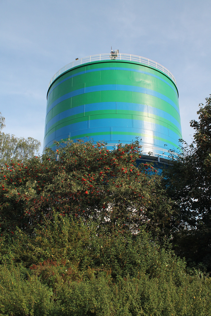 Einer der beiden Wasserhochbehälter (Herten) / 11.09.2016