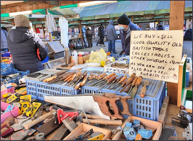 Chesterfield market.. Derbyshire,... where, not all is rubbish '