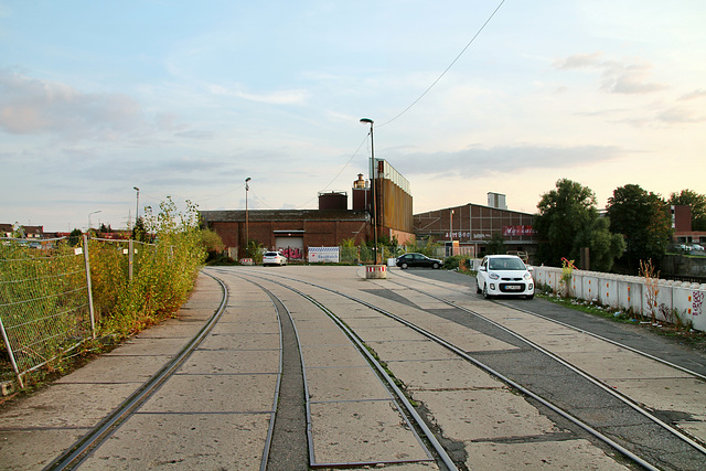 Bahngleise am Hafenbecken B (Düsseldorf-Hafen) / 30.08.2018