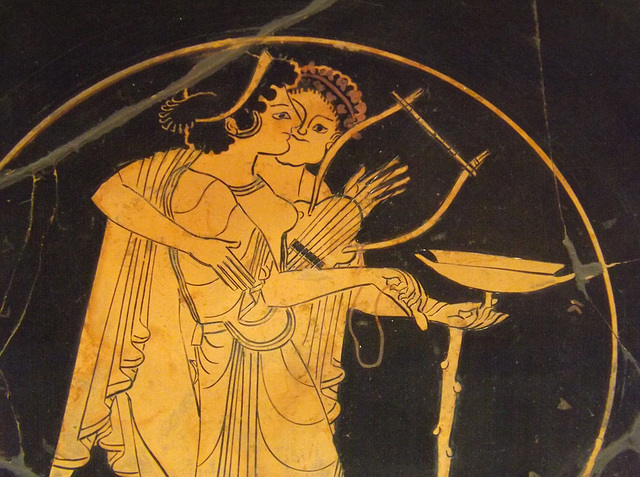 Detail of a Red-Figure Kylix Attributed to the Pedieus Painter in the Louvre, June 2013