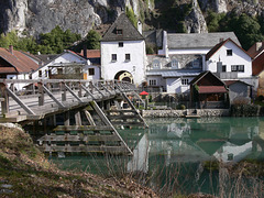 Alte Holzbrücke in Essing