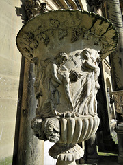 kedleston hall, derbs; c18 coade stone vase c.1778