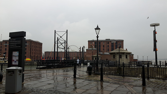 Entering Liverpool with bad weather