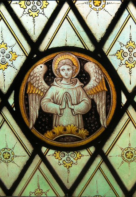 Detail of Stained Glass, St Michael's Church, Shirley, Derbyshire