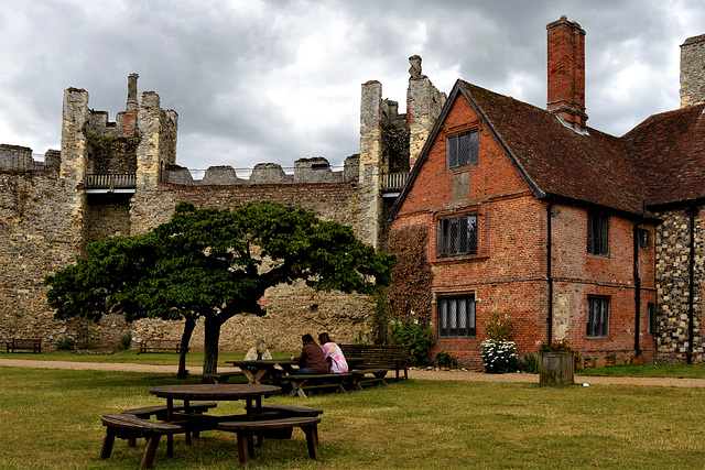 Inside the walls of Framlingham Castle