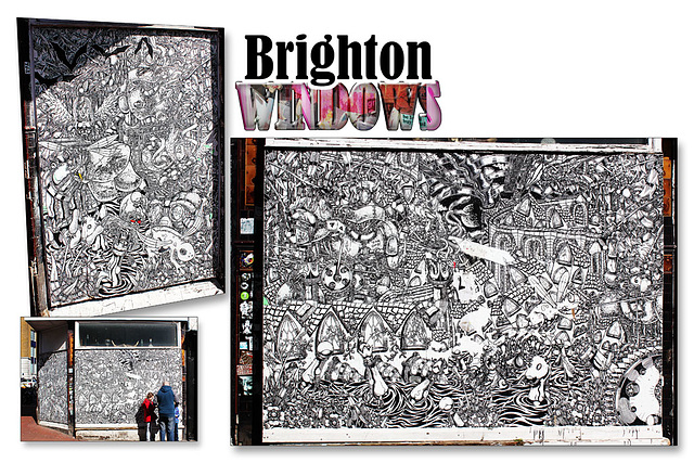 Trafalgar Street & Station Street corner - Brighton windows - 31.3.2015