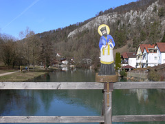 Alte Holzbrücke in Essing