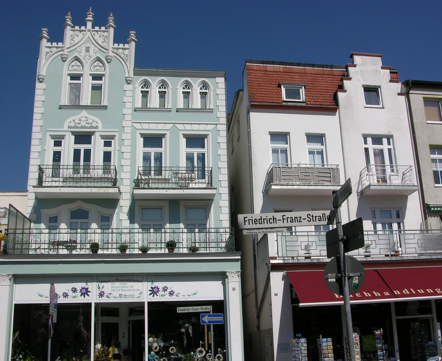 Altstadthäuser in Warnemünde