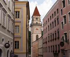 Blick zum Rathausturm