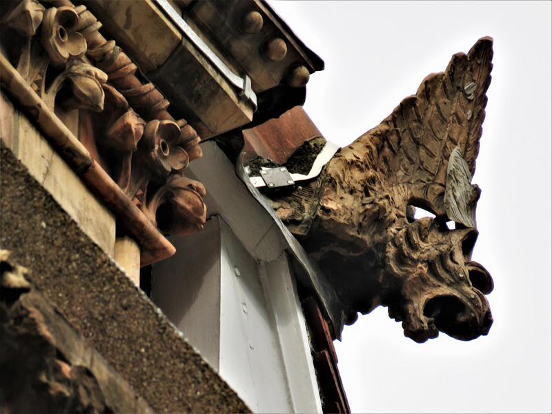 detail of doulton's c19 lambeth, london pottery factory by r. stark wilkinson 1878