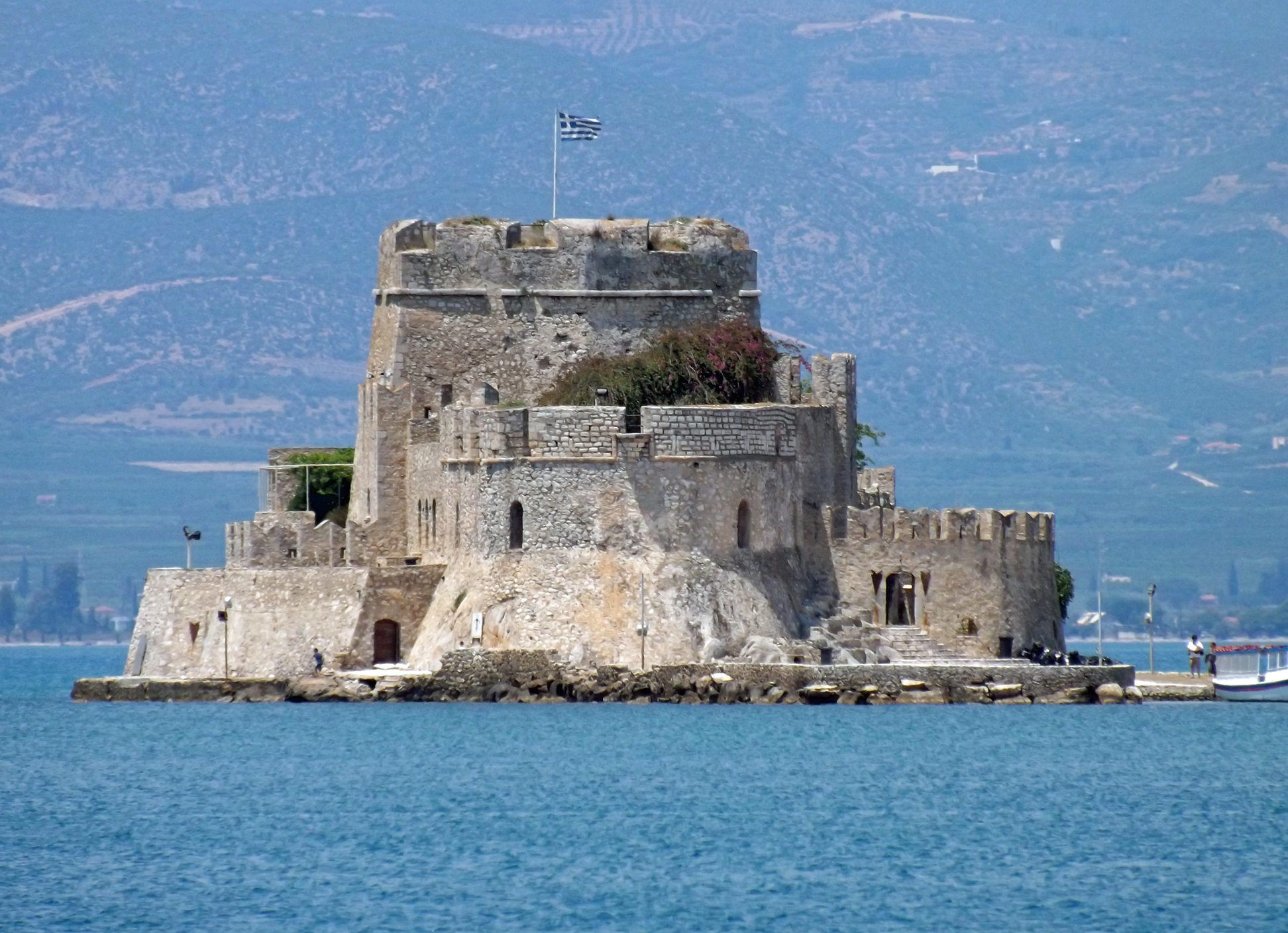 Bourtzi Castle from the Napflion Waterfront, June 2014