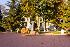 Denkmal für Szymon Budny in Njaswisch