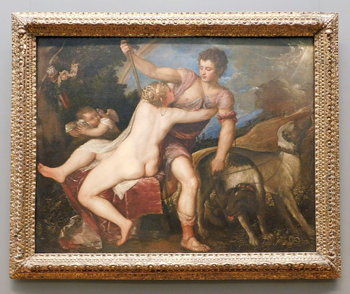 Venus and Adonis by Titian in the Metropolitan Museum of Art, February 2019