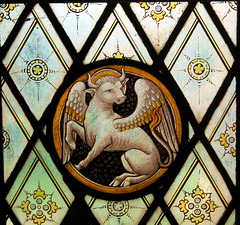 Detail of Stained Glass, St Michael's Church, Shirley, Derbyshire