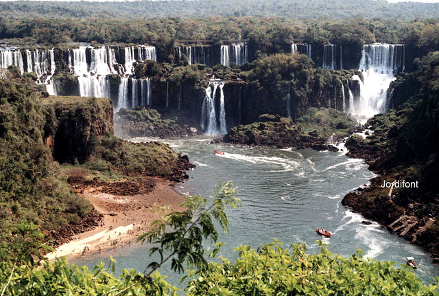 Cascades d'Iguaçú des de Brasil