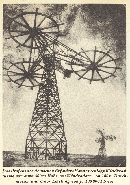 Windgenerator-Projekt von 1938