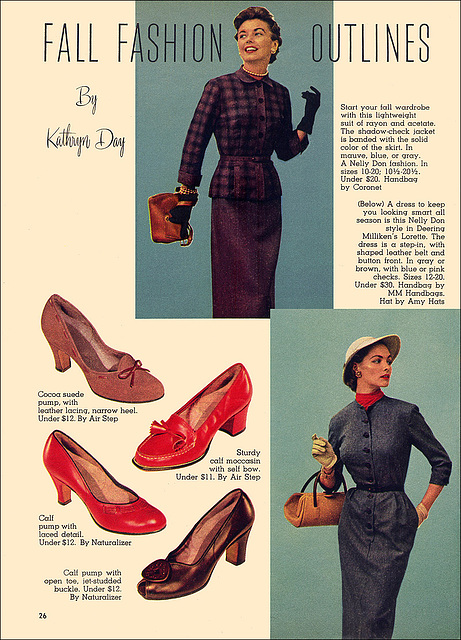 "Fall Fashion Outlines," 1953