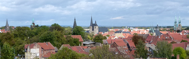 Münzenbergblick:  Altstadt Quedlinburg