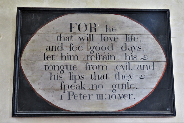 warehorne church, kent (21) c18 text board