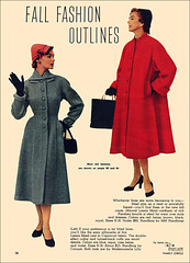 "Fall Fashion Outlines (3)," 1953