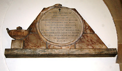 Memorial to Mary Eyre of Hassop (1790-1823), Great Longstone Church, Derbyshire